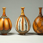 Trio-of Turned vases