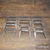 Vintage Variety of 15 No: Forged Steel Joiner’s Dogs - Good Condition