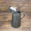 Vintage Metal Tin Oil Jug 8 ½” High In Original Condition