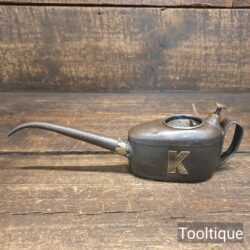 Vintage 1/3 Pint Kayes Pie Crust Patent Oil Can - Good Condition