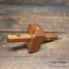 Vintage W. Marples Carpenter’s Mahogany & Brass Mortise Gauge - Good Condition