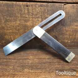 Vintage Musgrave Lincoln Rosewood & Brass Sliding Bevel - Good Condition