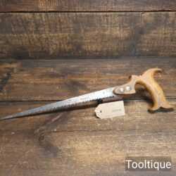 Scarce Vintage Edward Preston 16 ¼” Keyhole Saw 6 TPI - Sharpened Ready To Use