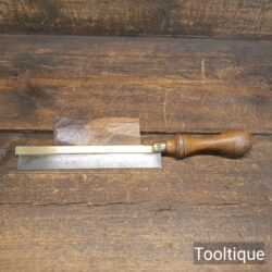 Vintage 7” Gentleman’s 19 TPI Steel Backsaw Beechwood Handle - Sharpened Refurbished