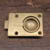 Vintage Rectangular Military Brass Flush Ring Pull Handle