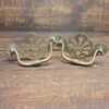 Pair of Victorian Brass Bail Drawer Pull Drop Swing Handles