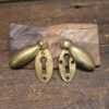 Original Quality 1920's Vintage Cast Brass Escutcheon Keyhole Swings