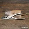 Unusual Vintage 6 ¼” Cast Forged Steel Offset Pliers - Good Condition