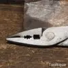 Unusual Vintage 6 ¼” Cast Forged Steel Offset Pliers - Good Condition