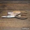 Vintage 8 ½” Cranked Long Nose Cast Steel Pliers - Good Condition