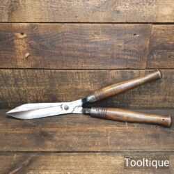Vintage John Guy Co. Cast Steel Gardeners Hedge Trimming Shears - Ready To Use