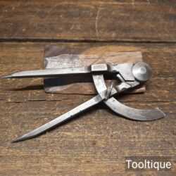 Vintage Thewlis & Co. 6" Cast Steel Straight Square Legged Dividers - Good Condition