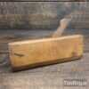 Vintage Unmarked ¾” Beechwood Hollowing Moulding Plane - Good Condition