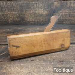 Vintage Unmarked ¾” Beechwood Hollowing Moulding Plane - Good Condition