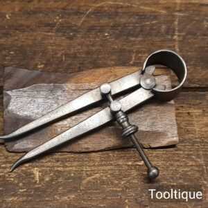 Vintage 5” Spring Adjustment Steel Inside Dividers - Good Condition Vintage 5” Spring Adjustment Steel Inside Dividers - Good Condition