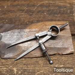 Vintage 4” B & S Mfg. Co. USA Spring Adjustment Straight Dividers - Good Condition