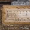 Antique Jackson Bros of Leeds Boxwood Protractor Scale Rule - Good Condition