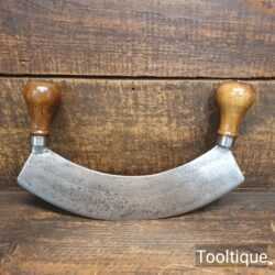 Vintage French Farmhouse High Carbon Steel Herb Cutter Mezzaluna - Ready To Use