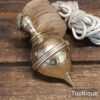 Antique Large 4” European Stonemason’s Brass Plumb Bob - Good Condition