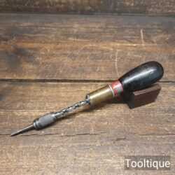 Vintage Stanley No: 133 North Bros Pump Action Screwdriver - Good Condition