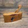 Vintage 6 ½” Carriage Makers Boat Shaped Beechwood Rabbet Plane - Lapped Flat