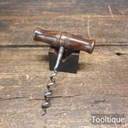Antique Rosewood Handled Barman’s Corkscrew - Lovely Condition