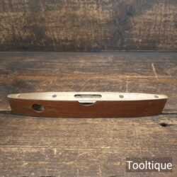 Vintage Chesterman No:1626 Mahogany Boat Shaped Spirit Level - Good Condition