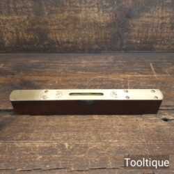 Vintage Wilson Lovatt Mahogany & Brass Adjustable Spirit Level - Good Condition