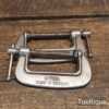 Vintage Pair Of Record Chrome Finished 2” Junior G Clamps - Ready To Use