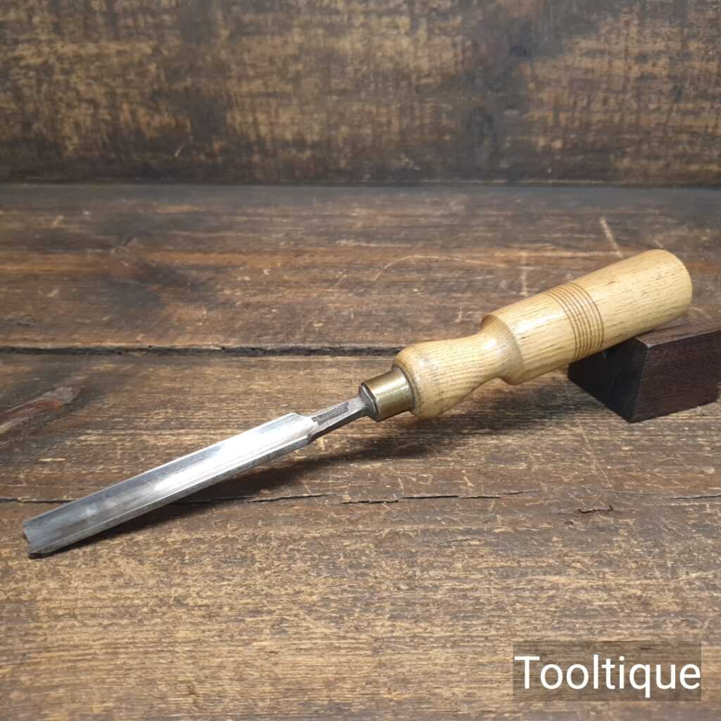 Vintage Woodcock 7/16” Gouge Chisel Ash Handle - Sharpened Ready To Use