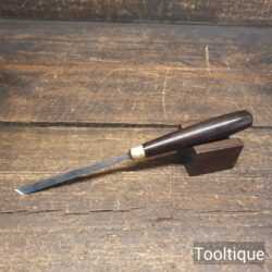 Vintage Herring Bros 9/32” Skew Flat Woodcarving Chisel - Ready For Use