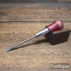 Vintage 6” Long Leys England Small Ratchet Screwdriver - Good Condition