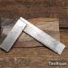 Vintage Moore & Wright 400 Series 3 ¼” Engineers Pocket Steel Square - Good Condition