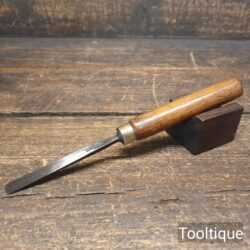 Vintage J.B Addis 3/8” Woodcarving Short Shallow Gouge - Sharpened Ready To Use