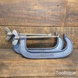 Vintage Pair of Record Tools 8” G-Clamps - Fully Refurbished Ready For Use