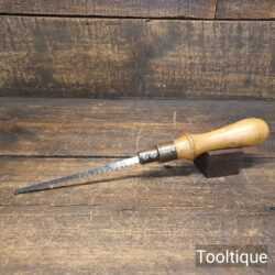 Vintage Beechwood & Brass Pad Saw with Sharp Blade - Ready For Use