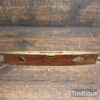 Vintage 10” Rabone & Sons No: 1626 Mahogany & Brass Boat Level - Good Condition