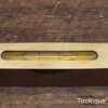 Vintage 10” Rabone & Sons No: 1626 Mahogany & Brass Boat Level - Good Condition