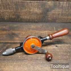 Vintage Stanley No: 803 Double Pinion Egg Beater Hand Drill - Fully Refurbished