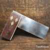 Vintage 4.5” Rosewood & Brass Carpenters Try Square - Good Condition