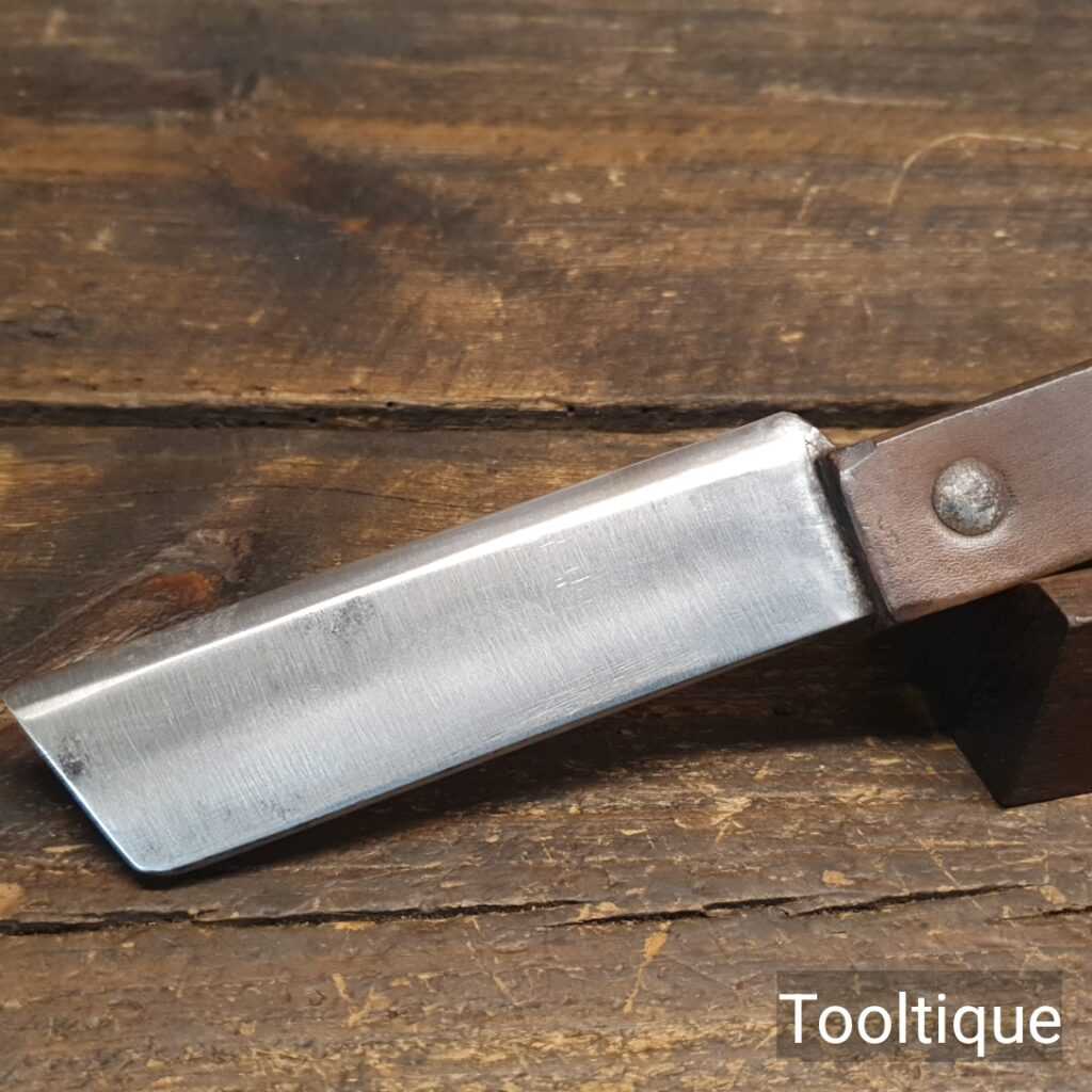 Vintage Footprint Tools Hacking Knife Leather Handle Ready For Use
