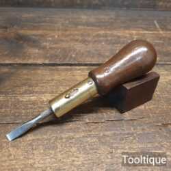 Vintage Moore & Wright Dumpy Flat End Ratchet Screwdriver - Good Condition