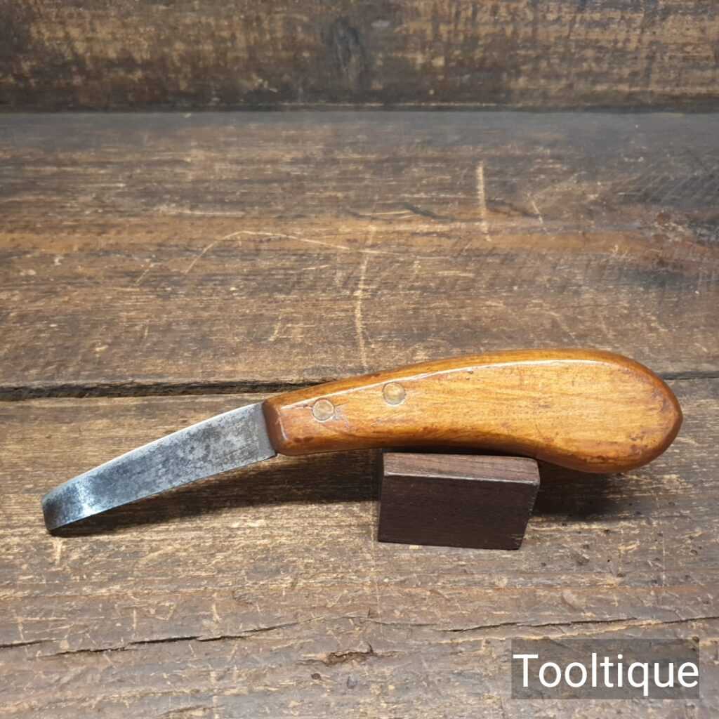 Vintage Farriers Knife With Hardwood Handle Sharpened & Honed Tooltique
