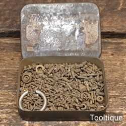 Rare Vintage Job Lot Watchmaker’s Screws In Tin - Good Condition