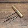 Vintage Brass Pocket Multitool With Corkscrew, Refurbished Ready To Use