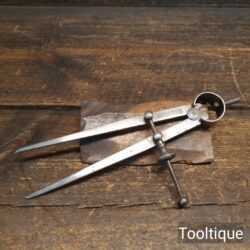 Vintage Moore & Wright 6” Straight Spring Dividers - Good Condition Ready To Use