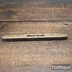 Antique Engineers Cast Steel & Brass Topped Spirit Level - Good Condition