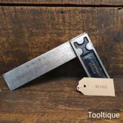 Vintage 6” Rabone Chesterman No: 1905 Calibrated Steel Set Square - Refurbished