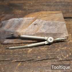 Antique German Silver Pen Compass Tool - Good Condition