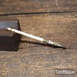 Antique 4” Thornton German Silver & Bone Handled Pen - Good Condition